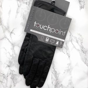 NEW Touchpoint Smart Gloves - Black Leather